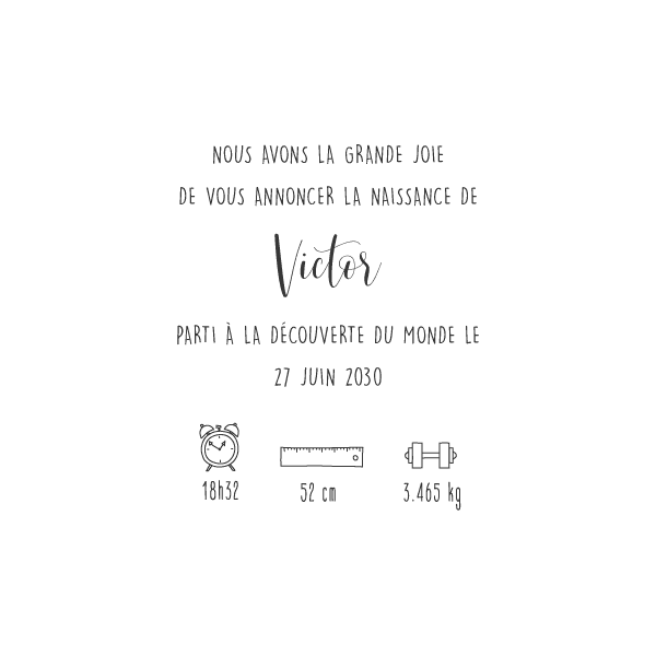 page texte faire part aventurier
