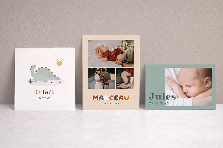 Exemple de faire-part de naissance pour un garçon